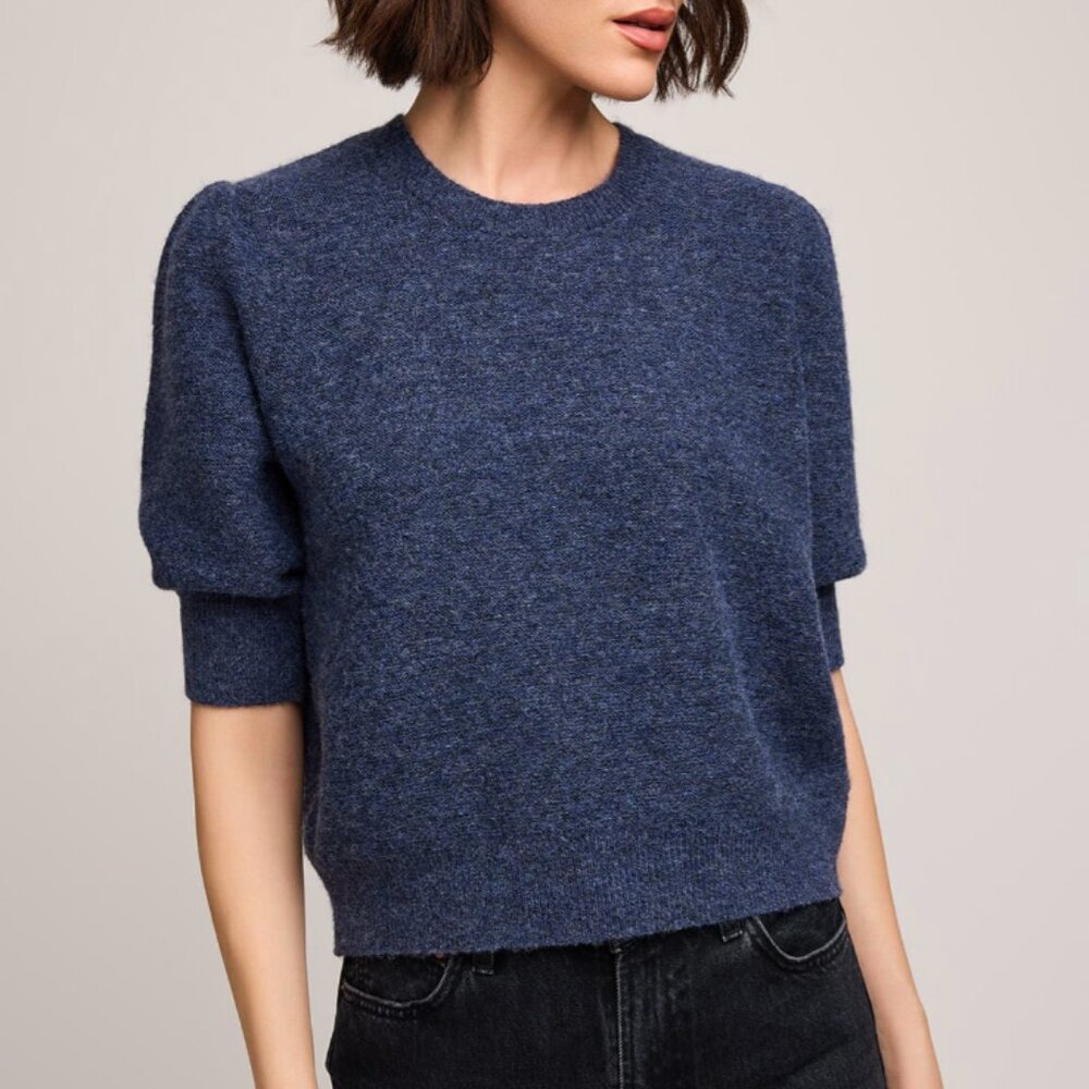 Gentle Fawn - Marisol Knit Top - Color: Heather Blue - XS